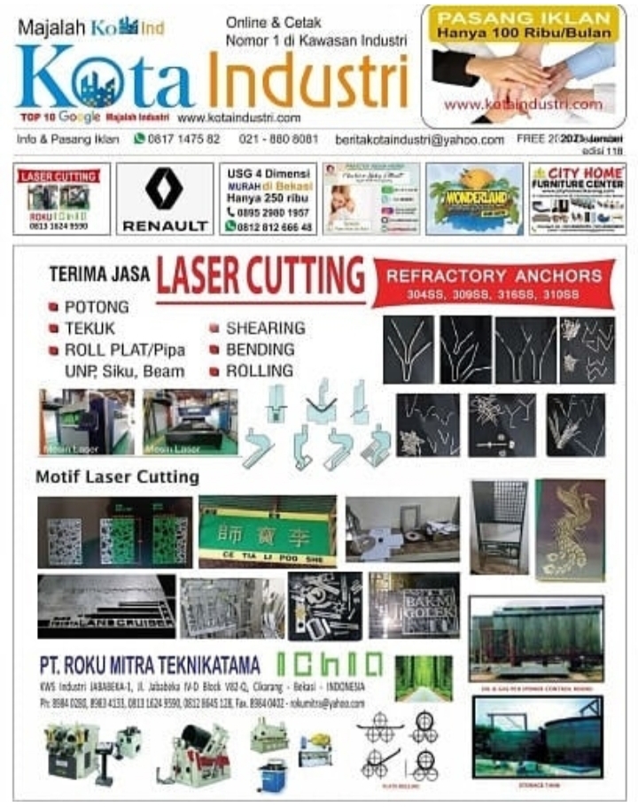 Cover Majalah Kota Industri Edisi Cetak & Digital